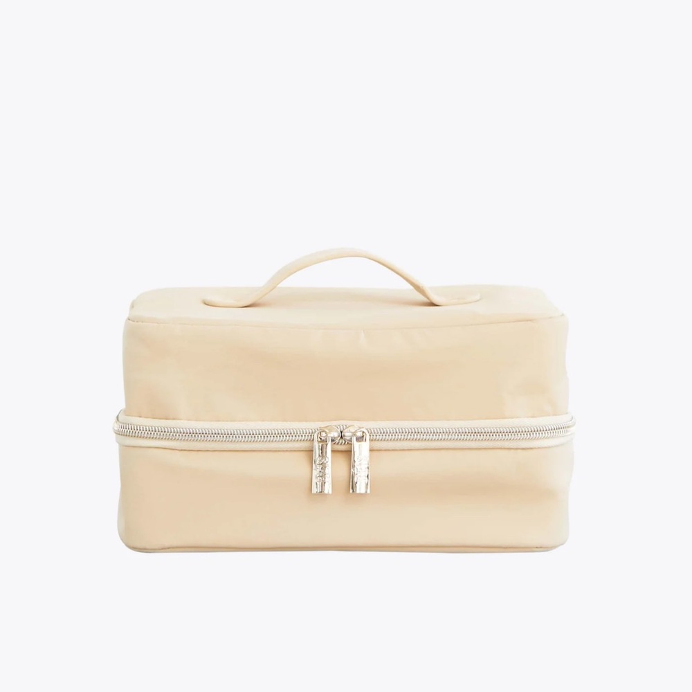 New BÉIS The Hanging Cosmetic Case In Beige - Sold out online